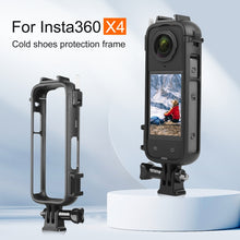 Load image into Gallery viewer, For Insta360 X4 PULUZ Cold Shoe PC Plastic Protective Frame with Adapter Mount &amp; Screw, Cold Shoe PC Frame