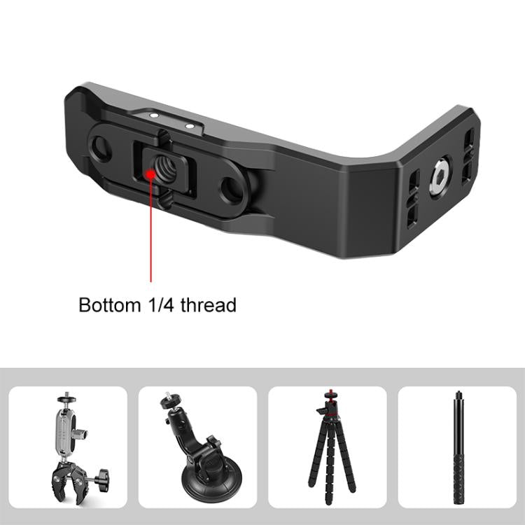 For Insta360 X4 PULUZ Vertical Horizontal Shooting Quick Release Metal  L Bracket, For Insta360 X4 / X5