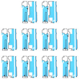 For Samsung Galaxy Z Fold4 SM-F936B 10pcs Main LCD Screen Front Housing Adhesive