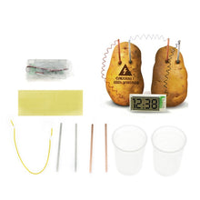 Load image into Gallery viewer, DIY Novel Green Science Potato Digital Clock Educational Kit with 2 inch LCD Screen (Potato NOT Included), Potato Digital Clock