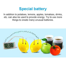 Load image into Gallery viewer, DIY Novel Green Science Potato Digital Clock Educational Kit with 2 inch LCD Screen (Potato NOT Included), Potato Digital Clock