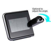 Load image into Gallery viewer, Multifunctional Digital Color LCD Display LED Projection Alarm Clock with Weather Station / Temperature / Humidity / Calendar, LED Projection Alarm Clock