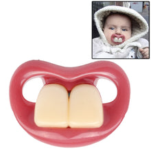 Load image into Gallery viewer, Safe Funny Two Front Teeth Silicone Baby Nipple, Funny Baby Nipple