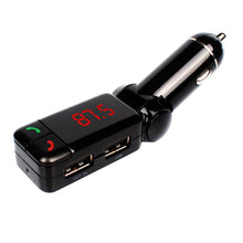 Load image into Gallery viewer, BC-06 Bluetooth Car Kit FM Transmitter Car MP3 Player with LED Display 2 USB Charger &amp; Handsfree Function, BC06