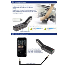 Load image into Gallery viewer, BC-06 Bluetooth Car Kit FM Transmitter Car MP3 Player with LED Display 2 USB Charger &amp; Handsfree Function, BC06
