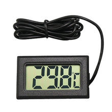 Load image into Gallery viewer, Mini LCD Digital Thermometer for Fridge Freezer, Insert Size 46mm x 26.6mm, Cable Length 1m, PT-2