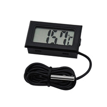 Load image into Gallery viewer, Mini LCD Digital Thermometer for Fridge Freezer, Insert Size 46mm x 26.6mm, Cable Length 1m, PT-2