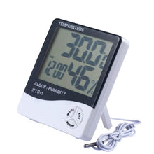 Load image into Gallery viewer, 3.8 inch LCD Digital Temperature &amp; Humidity Meter with Clock / Calendar (HTC-1), HTC-1