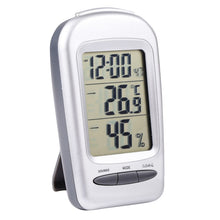 Load image into Gallery viewer, LCD Digital Desk Indoor Thermometer Hygrometer with Date / Clock / Freezing Warning, W240
