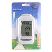 Load image into Gallery viewer, LCD Digital Desk Indoor Thermometer Hygrometer with Date / Clock / Freezing Warning, W240