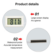 Load image into Gallery viewer, Mini LCD Indoor Digital Thermometer (Fahrenheit Display), White, (Fahrenheit Display)(White), (Fahrenheit Display)(Black)