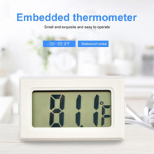 Load image into Gallery viewer, Mini LCD Indoor Digital Thermometer (Fahrenheit Display), White, (Fahrenheit Display)(White), (Fahrenheit Display)(Black)