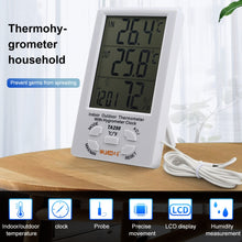 Load image into Gallery viewer, TA298 Digital LCD Humidity / Hygrometer and Thermometer with Extra Sensor Cable, TA298