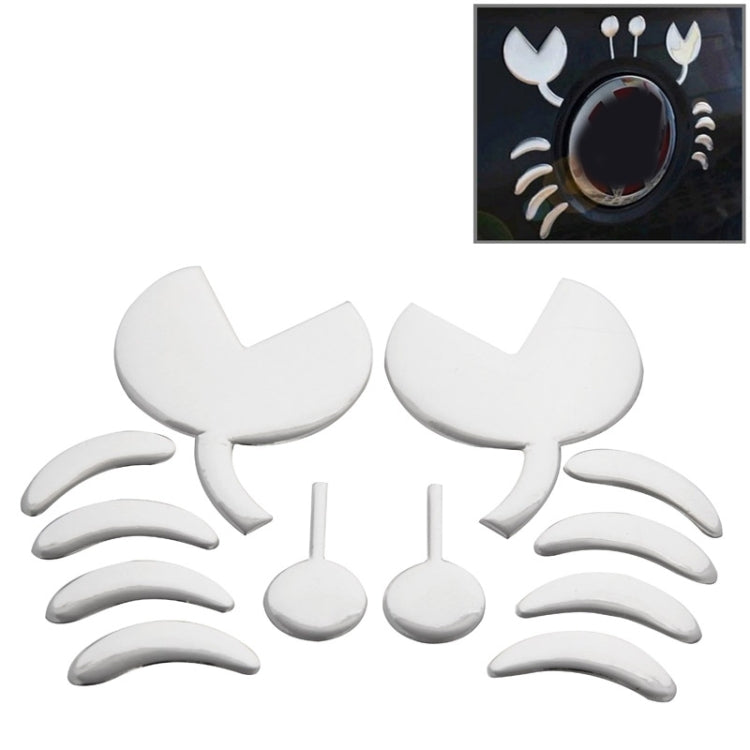 3D Car Sticker, Wings Pattern (Size: 15.7cm x 5.5cm), Demon Pattern (Size: 15cm x 5.5cm), Crab Pattern (Size: 10cm x 8cm), Angel Wings (Size: 16cm x 5.5cm), Footprint Pattern (Size: 7cm x 6cm), Rose Pattern (Size: 10.5cm x 8cm)