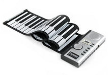 Load image into Gallery viewer, Datopal 61 Key Roll Up Soft Keyboard Piano MIDI, 61 Standard Keys  White