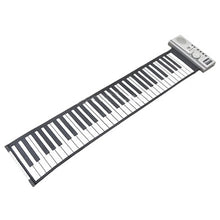 Load image into Gallery viewer, Datopal 61 Key Roll Up Soft Keyboard Piano MIDI, 61 Standard Keys  White