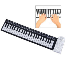 Load image into Gallery viewer, Portable Roll-up 49-Key Soft Keyboard Piano, 49 Standard Keys  White