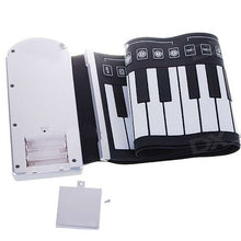 Load image into Gallery viewer, Portable Roll-up 49-Key Soft Keyboard Piano, 49 Standard Keys  White