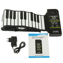 Load image into Gallery viewer, 88 Keys Portable MIDI Silicone Flexible Roll Up Piano, Keyboard: 133 x 14.2 x 0.6cm, 88 Keys Roll Up Piano