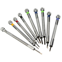 Load image into Gallery viewer, 9 PCS 0.5mm-2.5mm Watch Repair Screwdriver Tools Set Kit, 9 in 1