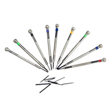 Load image into Gallery viewer, 9 PCS 0.5mm-2.5mm Watch Repair Screwdriver Tools Set Kit, 9 in 1
