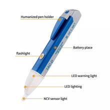 Load image into Gallery viewer, Pen Non-contact AC Voltage Alert Detector 90V-1000V, 90V-1000V Blue, 90V-1000V