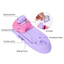 Load image into Gallery viewer, DIY Nail Art Printing Stamp Machine Set