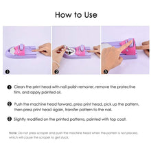 Load image into Gallery viewer, DIY Nail Art Printing Stamp Machine Set