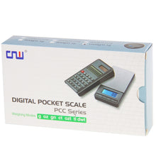 Load image into Gallery viewer, 2 in 1 Electronic Pocket 1000g x 0.1g Jewelry  Digital Scale Balance + Calculator with Digits LCD Display, 1000g x 0.1g