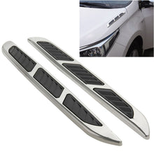 Load image into Gallery viewer, 2 PCS Bonnet Air Flow Vent Fender Sticker for Car Decoration, Size: 36.5cm x 3.5cm x 1cm, Size: 36.5cm x 3.5cm x 1cm