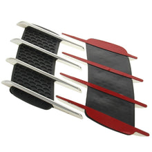 Load image into Gallery viewer, 2 PCS Hood Side Shark Gill Simulation Air Flow Vent Fender Sticker for Car Decoration, Size: 22cm x 20cm x 2cm, 220mm x 200mm x 20mm
