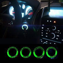 Load image into Gallery viewer, Fluorescent Aluminum Alloy Ignition Key Ring, Inside Diameter: 3.4cm