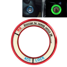 Load image into Gallery viewer, Fluorescent Aluminum Alloy Ignition Key Ring, Inside Diameter: 3.4cm