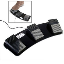 Load image into Gallery viewer, PC USB Triple Action Foot Switch, 2 Foot Switch