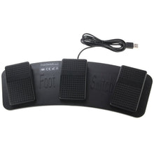 Load image into Gallery viewer, PC USB Triple Action Foot Switch, 2 Foot Switch