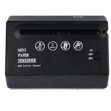 Load image into Gallery viewer, Mini USB Paper Shredder with Letter Opener, USB Paper Shredder