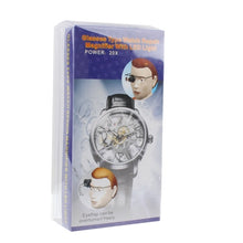 Load image into Gallery viewer, 20X Glasses Type Watch Repair Magnifier with LED Light, 9892A