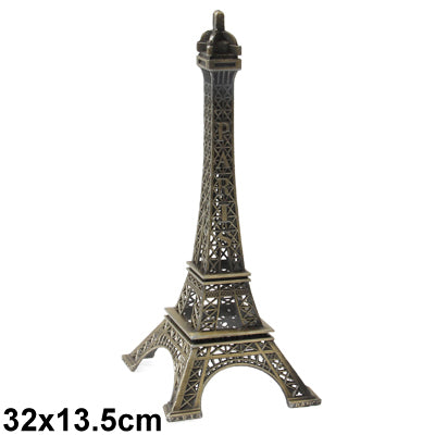 Paris Eiffel Tower Furnishing Articles Model Photography Props Creative Household Gift (Size:32 x 13.5cm )