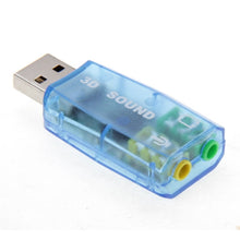 Load image into Gallery viewer, USB DSP 5.1 External Sound Card Adapter Mono Channel (Color random delivery)