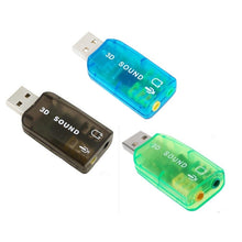 Load image into Gallery viewer, USB DSP 5.1 External Sound Card Adapter Mono Channel (Color random delivery)
