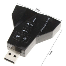 Load image into Gallery viewer, 2.1 Channel USB Sound Adapter (Double USB Microphone,Double USB Headset)