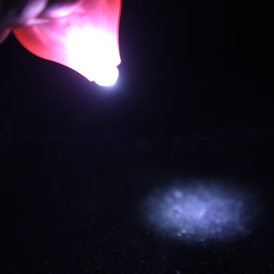 Mini LED Flashlight, White Light, Pink, Transparent, Yellow, Blue, Black