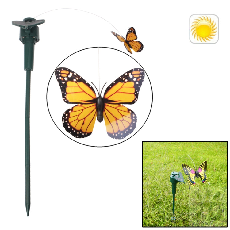 Lifelike Decorative Courtyard Garden Solar Flying Butterfly Toy(Random Color Delivery), Butterfly