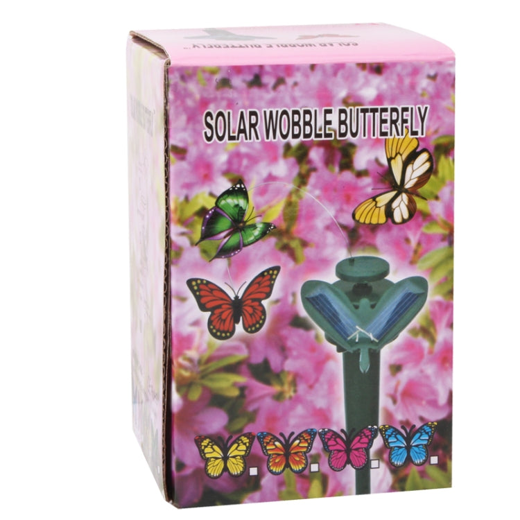 Lifelike Decorative Courtyard Garden Solar Flying Butterfly Toy(Random Color Delivery), Butterfly