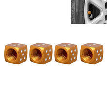 Load image into Gallery viewer, Universal 8mm Dice Style Aluminium Alloy Car Tire Valve Caps, Pack of 4, Dice Style, Dice Shape 5, Dice Style 5, Dice Style  5, Dice Style 4