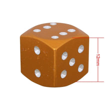 Load image into Gallery viewer, Universal 8mm Dice Style Aluminium Alloy Car Tire Valve Caps, Pack of 4, Dice Style  5, Dice Style 4, Dice Style, Dice Shape 5, Dice Style 5