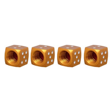 Load image into Gallery viewer, Universal 8mm Dice Style Aluminium Alloy Car Tire Valve Caps, Pack of 4, Dice Style  5, Dice Style 4, Dice Style, Dice Shape 5, Dice Style 5