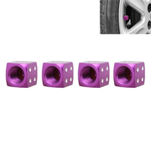Load image into Gallery viewer, Universal 8mm Dice Style Aluminium Alloy Car Tire Valve Caps, Pack of 4, Dice Style, Dice Shape 5, Dice Style 5, Dice Style  5, Dice Style 4