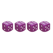Load image into Gallery viewer, Universal 8mm Dice Style Aluminium Alloy Car Tire Valve Caps, Pack of 4, Dice Style, Dice Shape 5, Dice Style 5, Dice Style  5, Dice Style 4