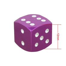 Load image into Gallery viewer, Universal 8mm Dice Style Aluminium Alloy Car Tire Valve Caps, Pack of 4, Dice Style, Dice Shape 5, Dice Style 5, Dice Style  5, Dice Style 4